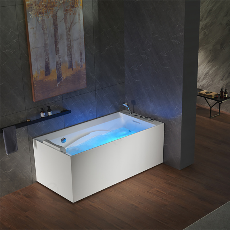 rectangle massage whirlpool tub multi functional acrylic bathtub
