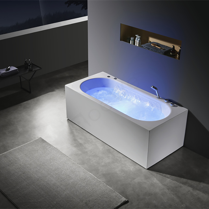 Alcove hydro massage bath tub rectangular bathroom tub
