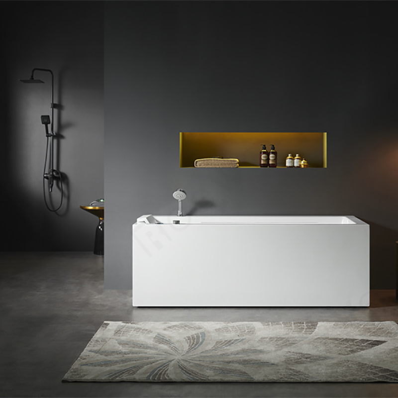 2 long waterfall spa bathtub acrylic massage bathtub with factory price
