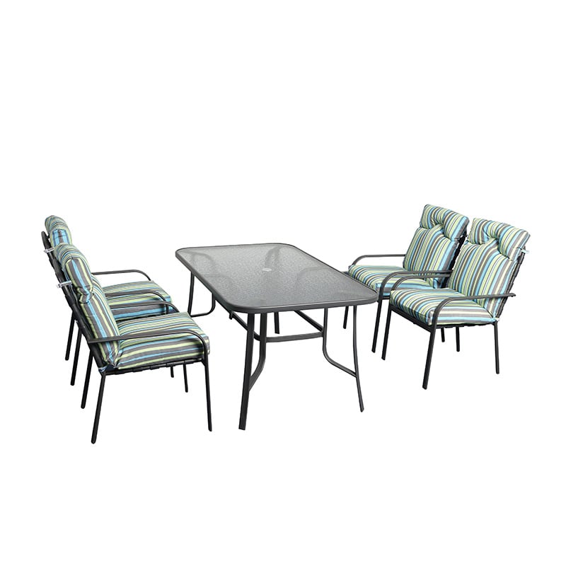 Outdoor Aluminum Swivel Bistro Set Cast Metal Chairs and Table