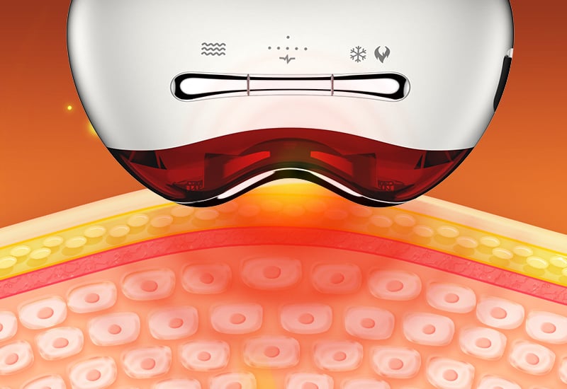 Facial Lifting Device Hot Cold Microcurrent Face & Neck Lifting Massager factory