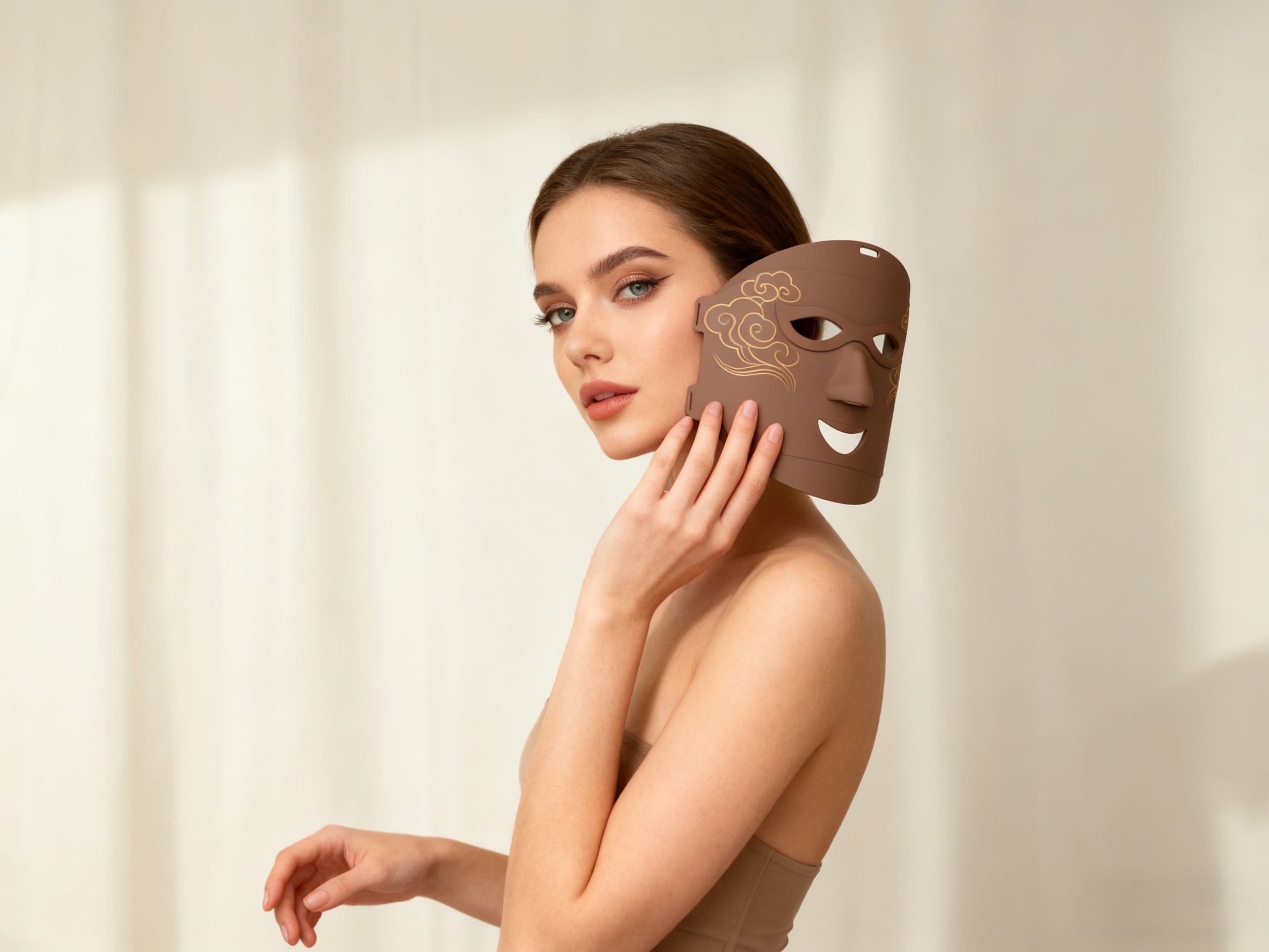 How to use a red light therapy mask for neck and décolletage care?