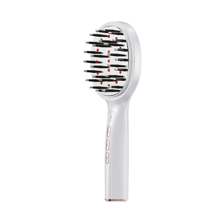 Portable electric vibrating radiofrequency multi-mode comb-shaped massage device