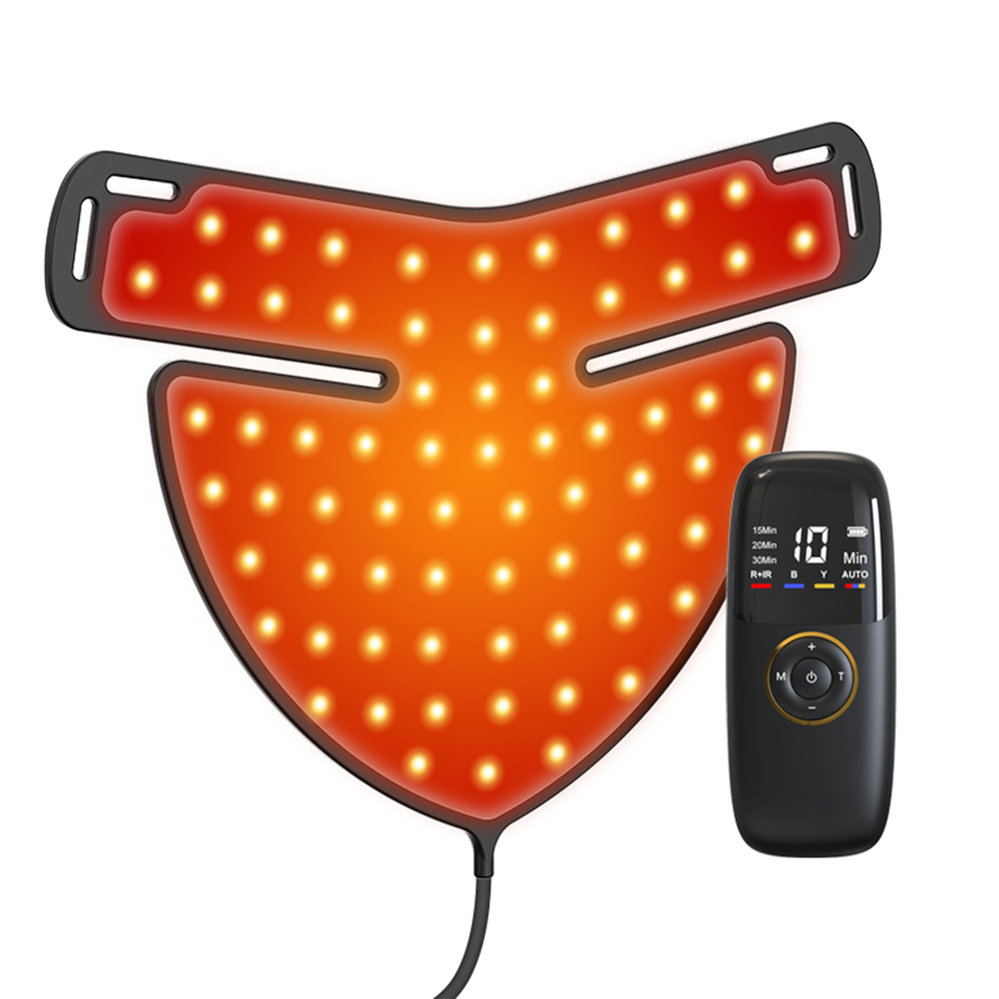 Red light therapy panel vs. handheld device which covers more area.