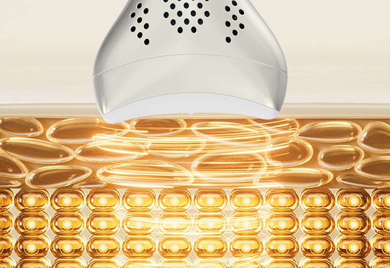 Multifunctional 4-color hot and cold therapeutic beauty skin care device details