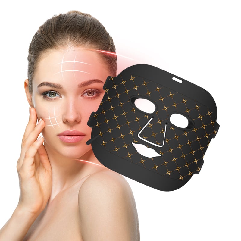 Silicone Mask Infrared Light Medical Led Mask Face Skin Care Red Light Therapy Mask for Ance Treatment