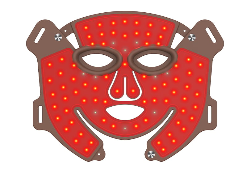 Wireless 1072nm OEM ODM LED Mask Silicone Custom Handheld Portable Infrared LED Facial Mask for Home Use Head Face Beauty factory