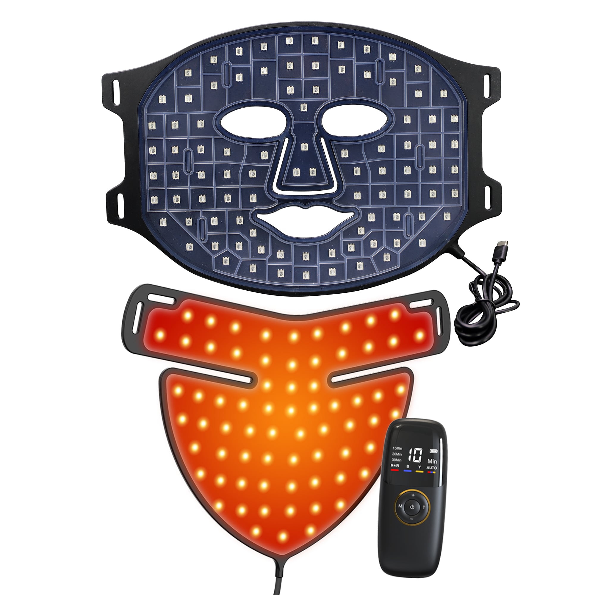 Why is LED light therapy considered a non-invasive skin solution?