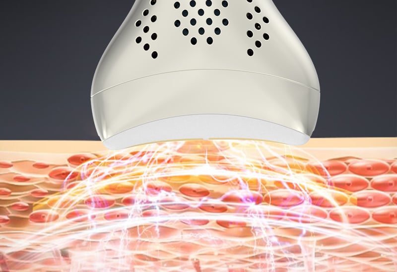 Multifunctional 4-color hot and cold therapeutic beauty skin care device factory