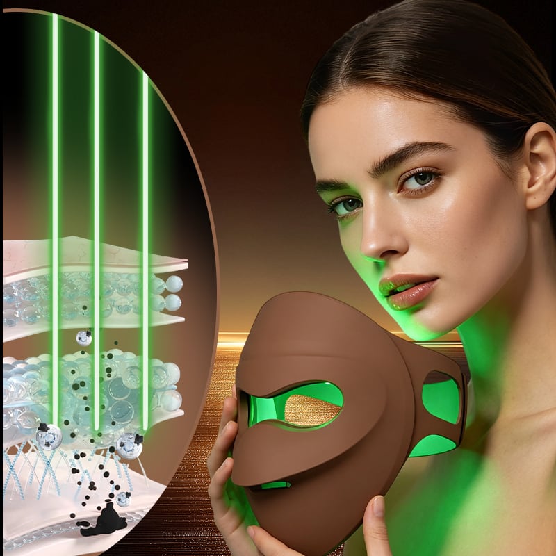 Four-color 3D Red Light LED Therapeutic Mask light therapy 440+ piece Ultra dense LED beads