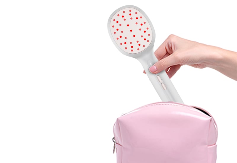 Red light activates hair follicle regeneration promotes Portable Multifunctional Hair Growth Comb manufacture