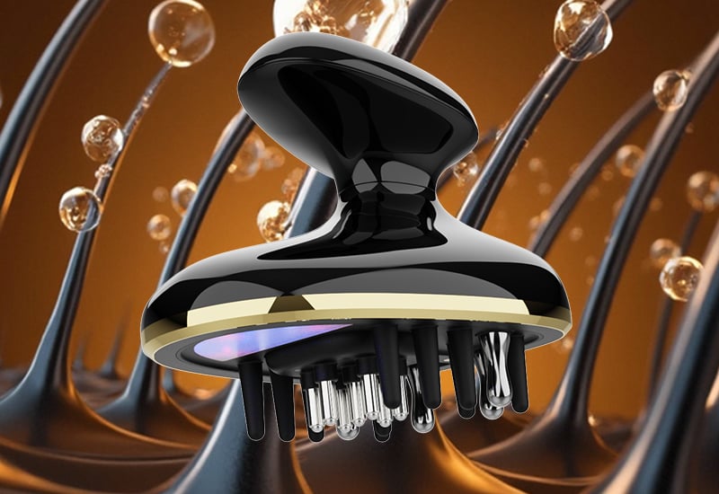 Perfect Hair Loss Treatment 6 in 1 RF EMS Vibration RED Light Blue Light Laser Hair Regrowth Comb supplier