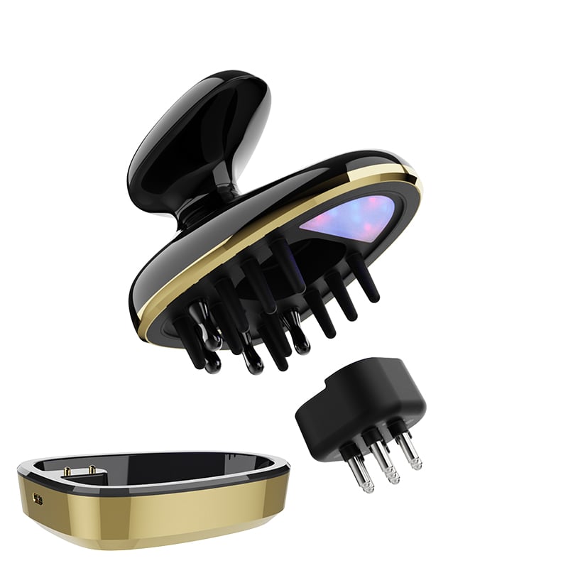 Perfect Hair Loss Treatment 6 in 1 RF EMS Vibration RED Light Blue Light Laser Hair Regrowth Comb