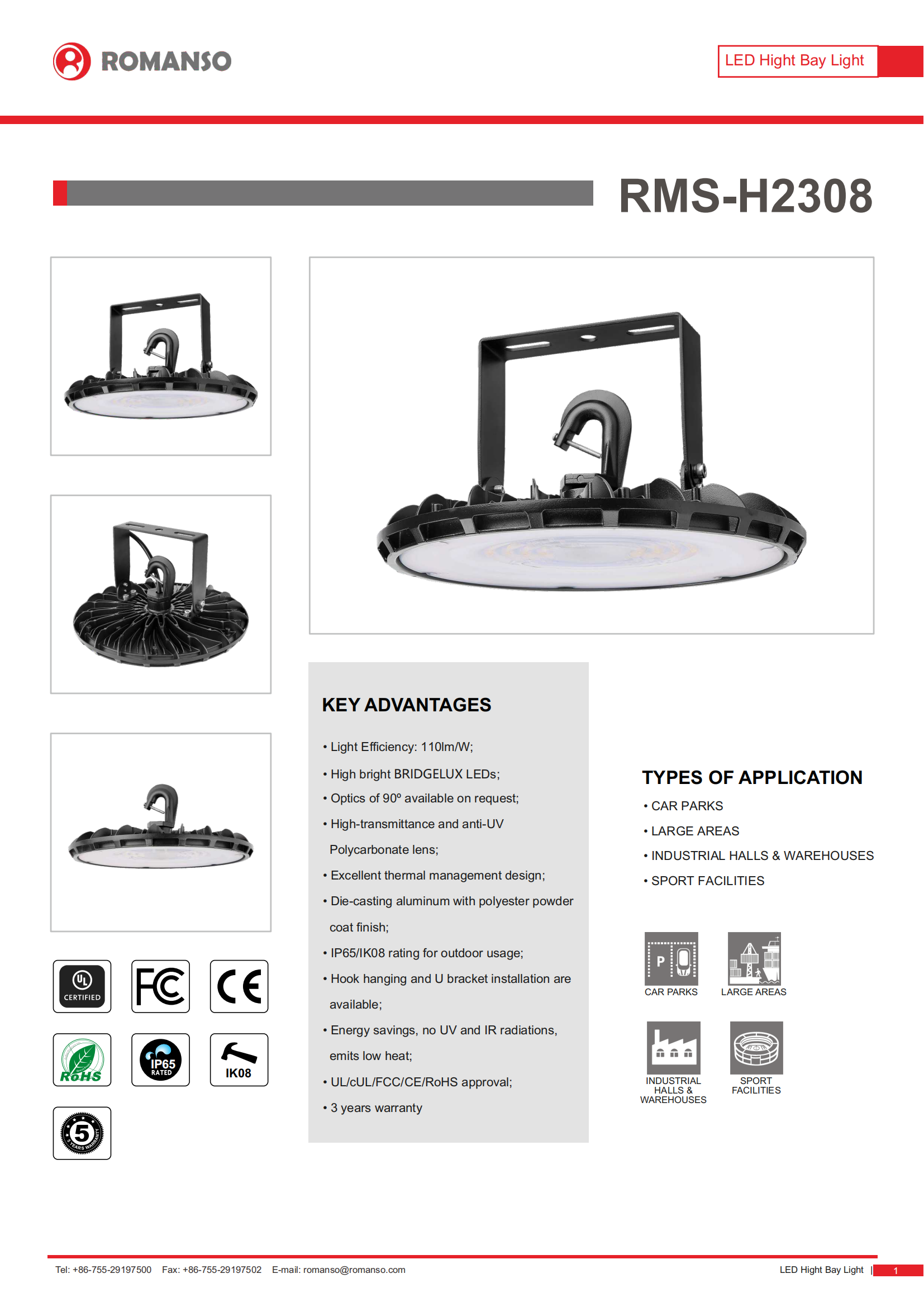 ROMANSO H2308 DOB LED High Bay Light_01.png
