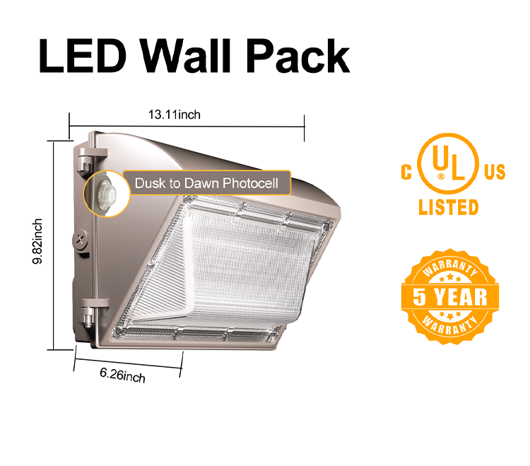 ROMANSO LED Wal Pack Light : 5 Years Warranty IP65 Outdoor Waterproof LED Outdoor LED Wall Pack Lamps High-Power Options of 60W 100W 120W 50000 Hour Lifetime Energy-Saving and Long-Lasting Performance. supplier