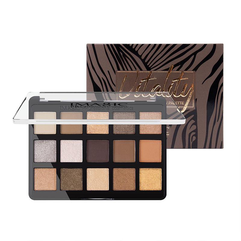 Vibrant 15-Color Eyeshadow Palette