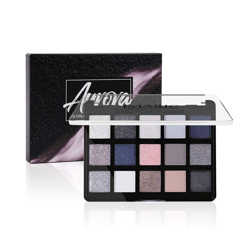 Aurora 15-Color Eyeshadow Palette