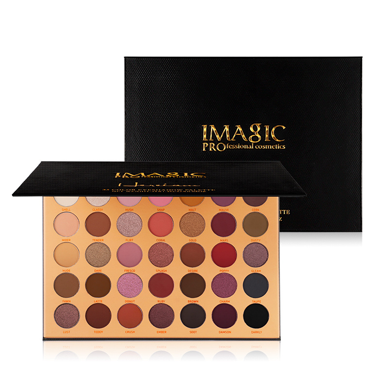 Elegant Black 35-Color Eyeshadow Palette | IMAGIC