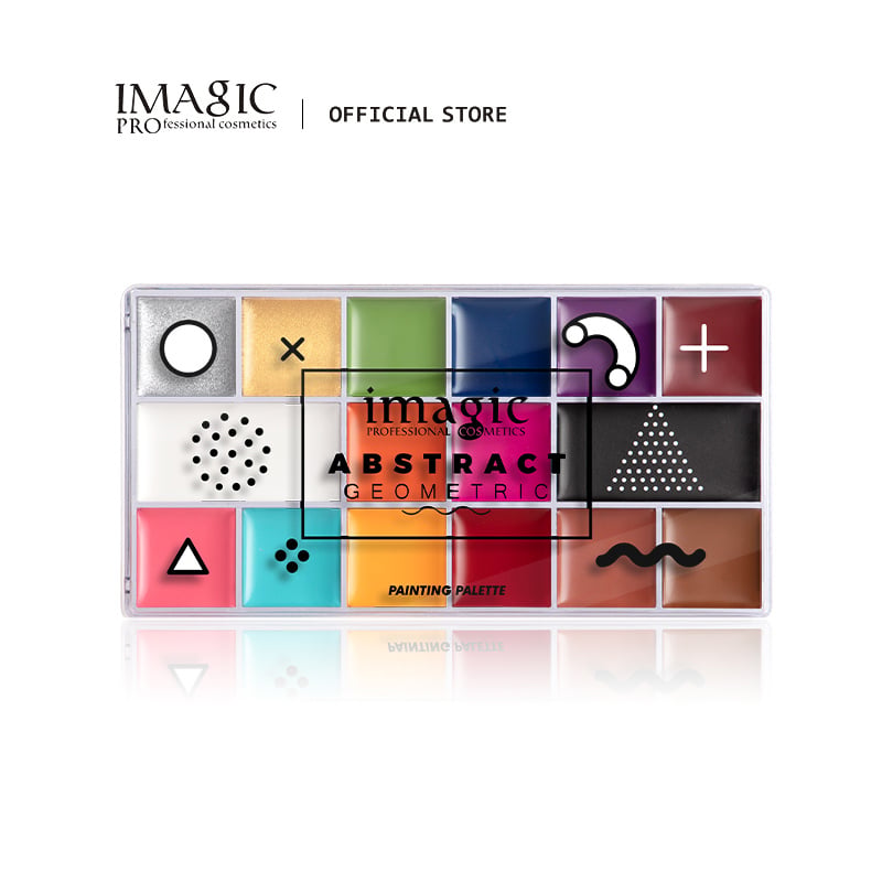 Abstract Geometric 16 Color Face Body Paint Palette