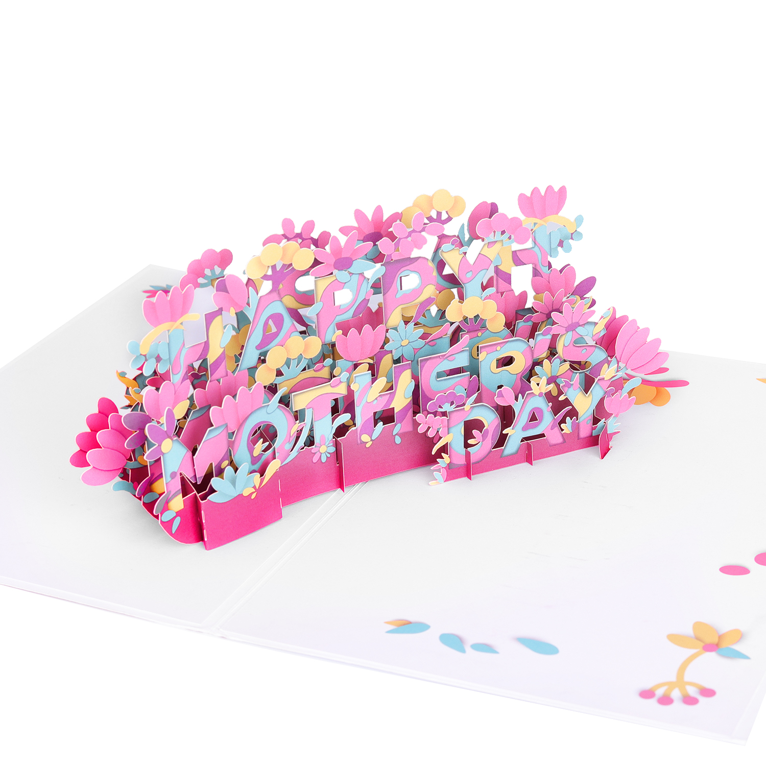 3D Mother’s Day Floral Letter Pop Up Card