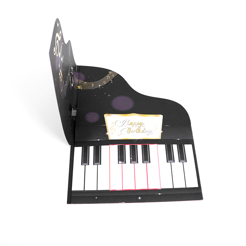 Grand Piano Birthday Music Card with Playable Keys