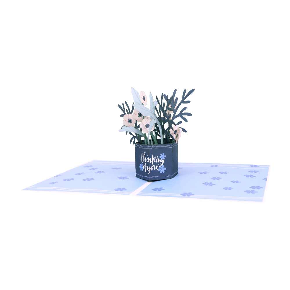 3D Floral Thank You Pop Up Card