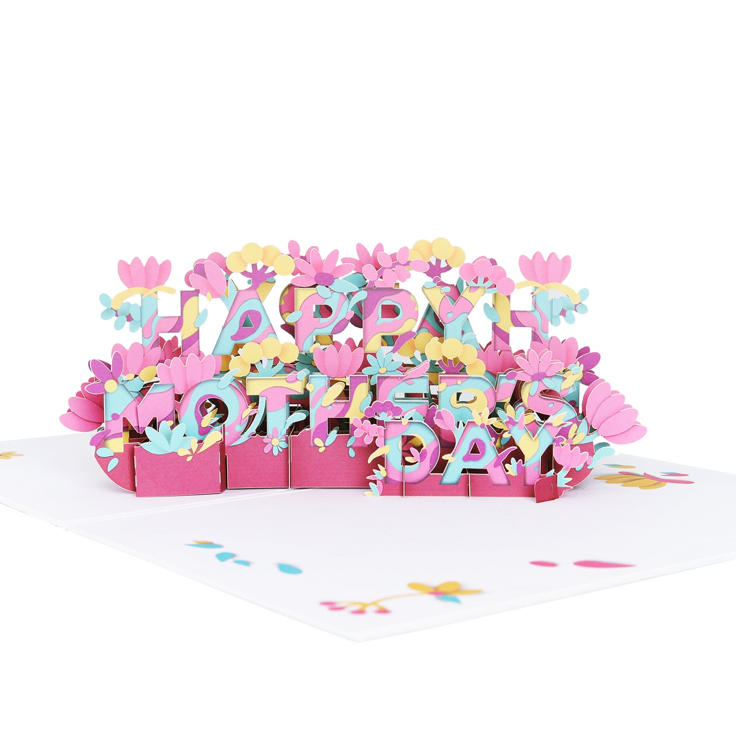3D Mother’s Day Floral Letter Pop Up Card