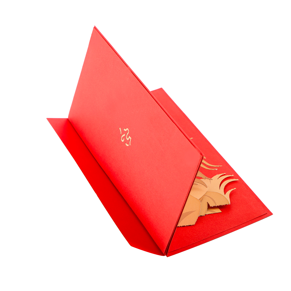 Galloping Horse Red Envelope Chinese New Year Pop Up Card