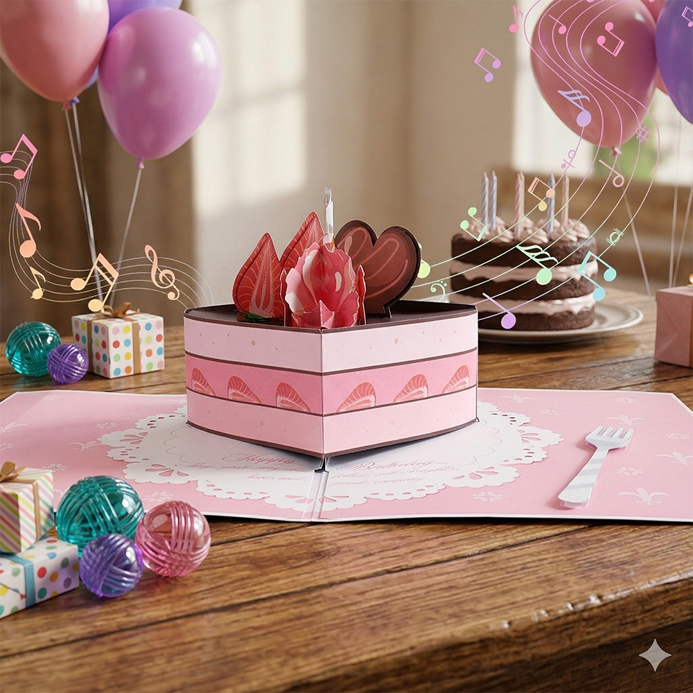 Strawberry Cake Birthday Card Open View.jpg