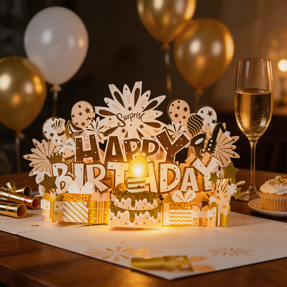 Luxury Golden Birthday Card Open View 02.jpg