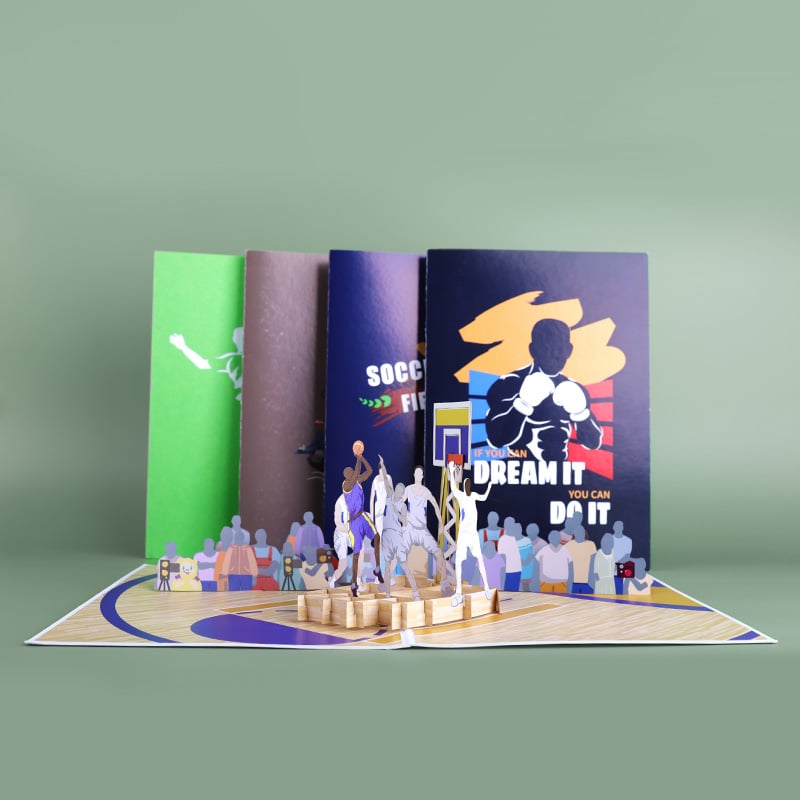 Custom Design 3D Basketball Sport Pop up Card.jpg