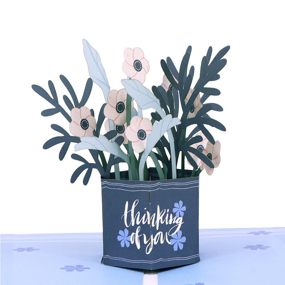 3D Floral Thank You Pop Up Card