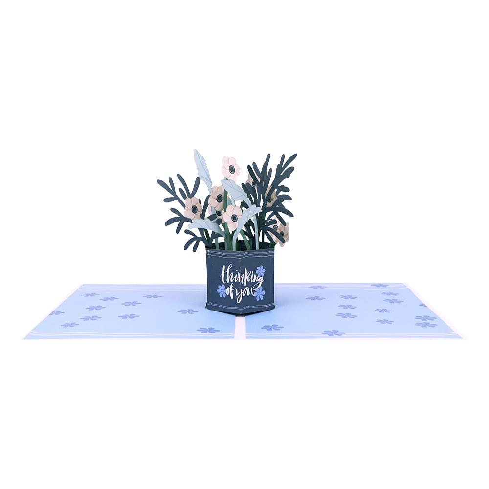 3D Floral Thank You Pop Up Card