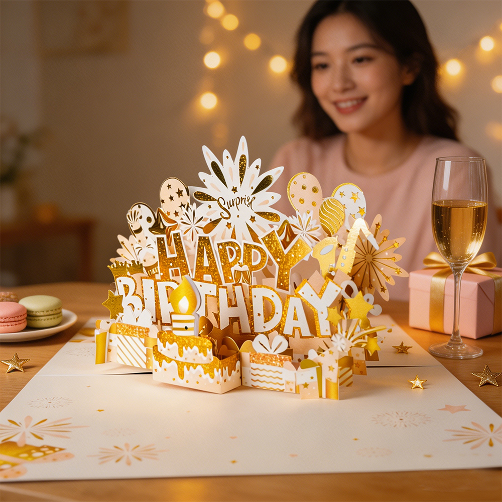 Luxury Golden Birthday Card Open View 01.jpg