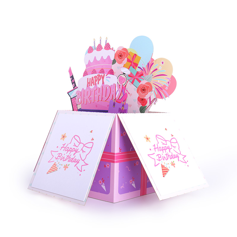 3D Birthday Pop Up Music Box with LED Light