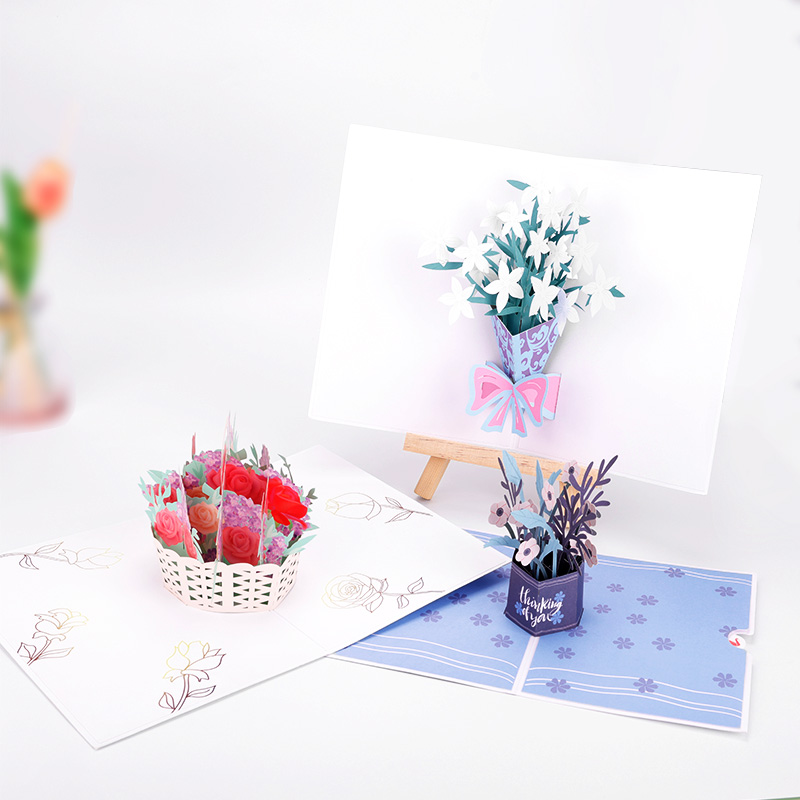 3D Floral Thank You Pop Up Card