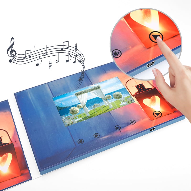 LCD Video Greeting Card Custom Video Brochure