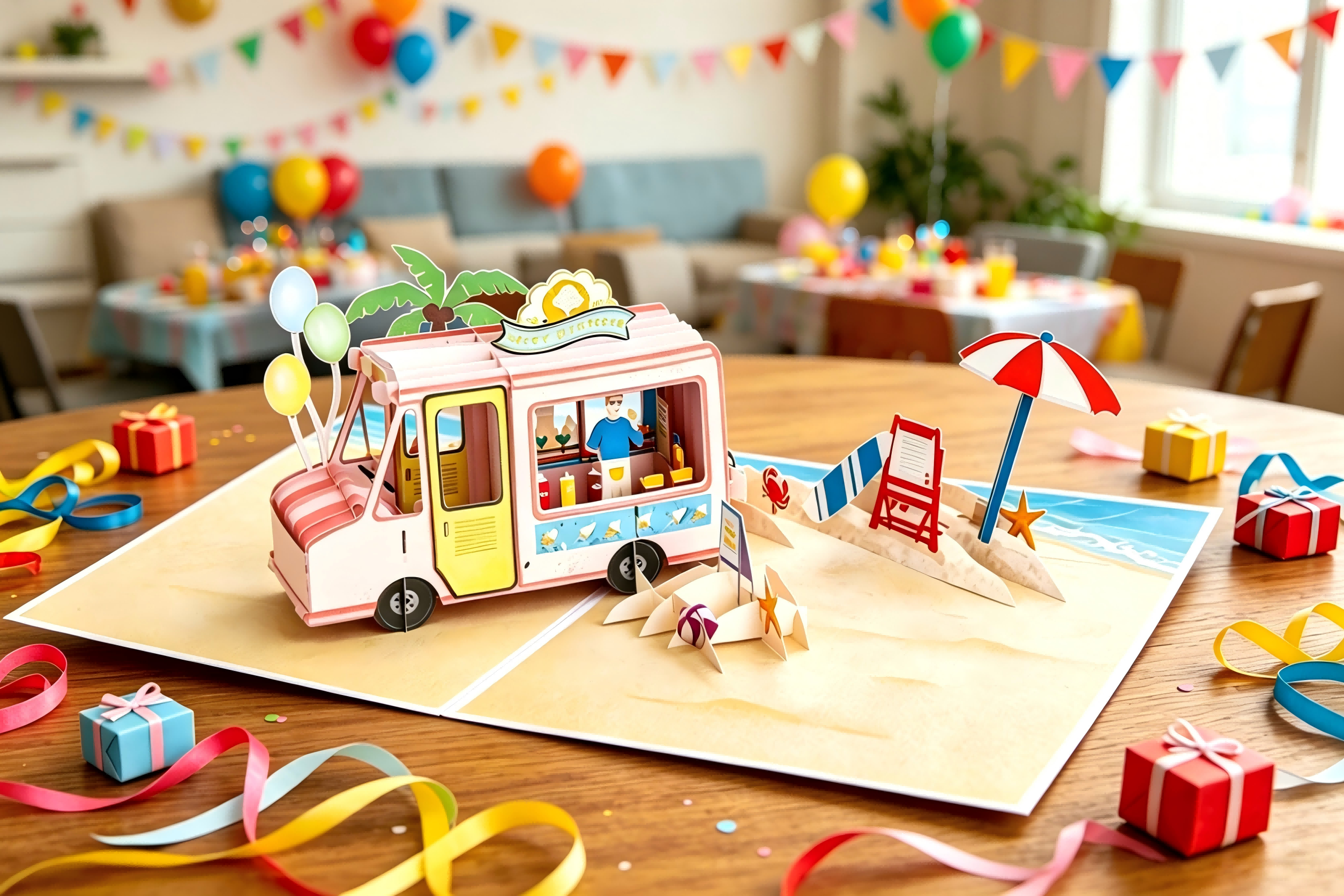 Creative Birthday Pop Up Card Display Open View.png