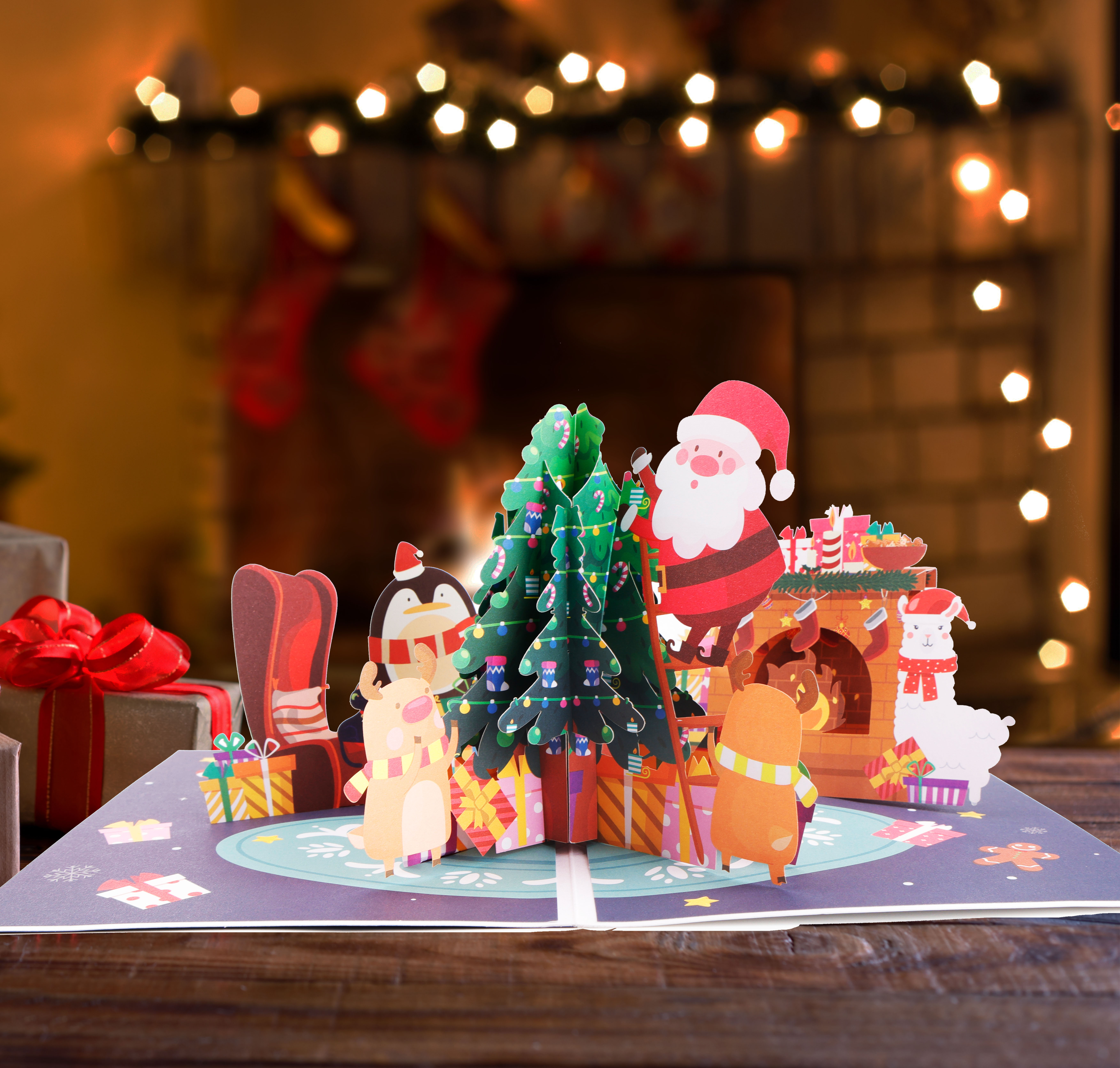Christmas Tree Pop Up Card with Music and Lights Full Display.jpg
