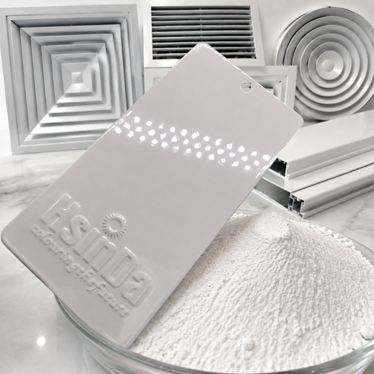 Low Temperature Fast Curing Polyester Powder Coating for HVAC Diffusers, Grilles and Air Distribution Equipment