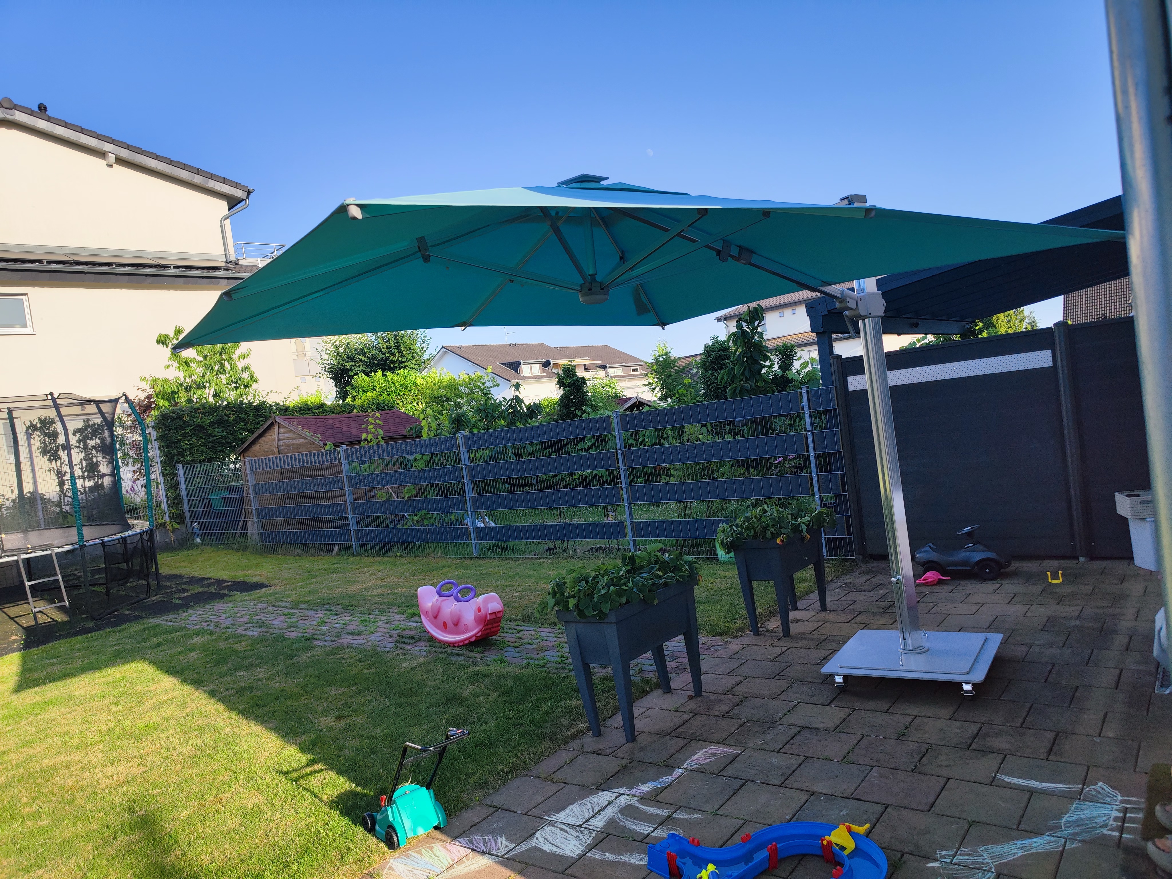 Mirror Anodizing Cantilever Umbrella