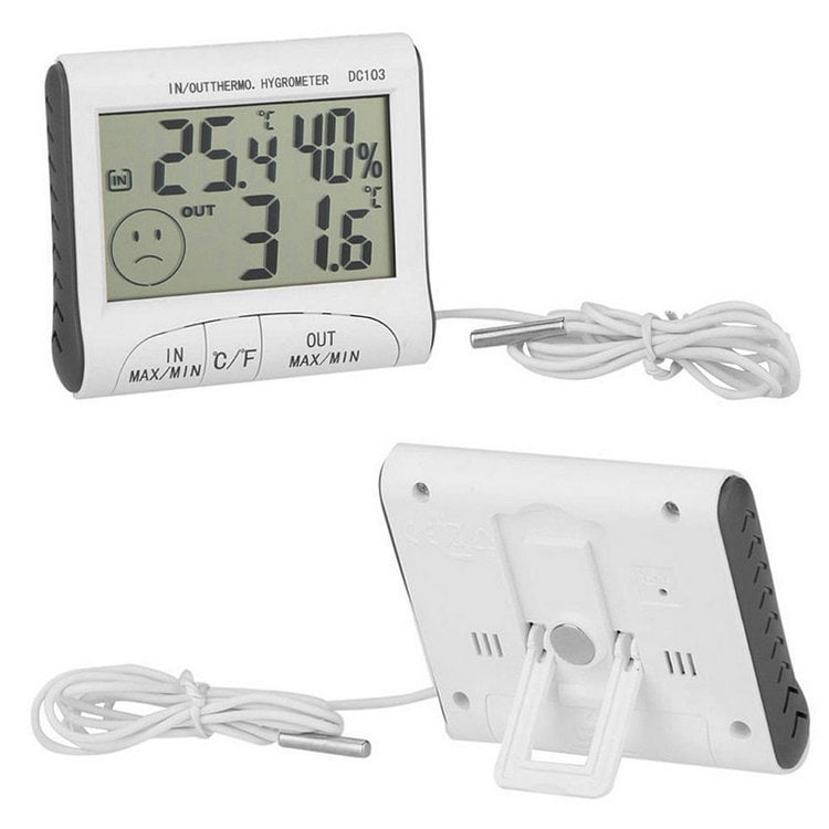 Termometru LCD cu afișaj al temperaturii și umidității, higrometru