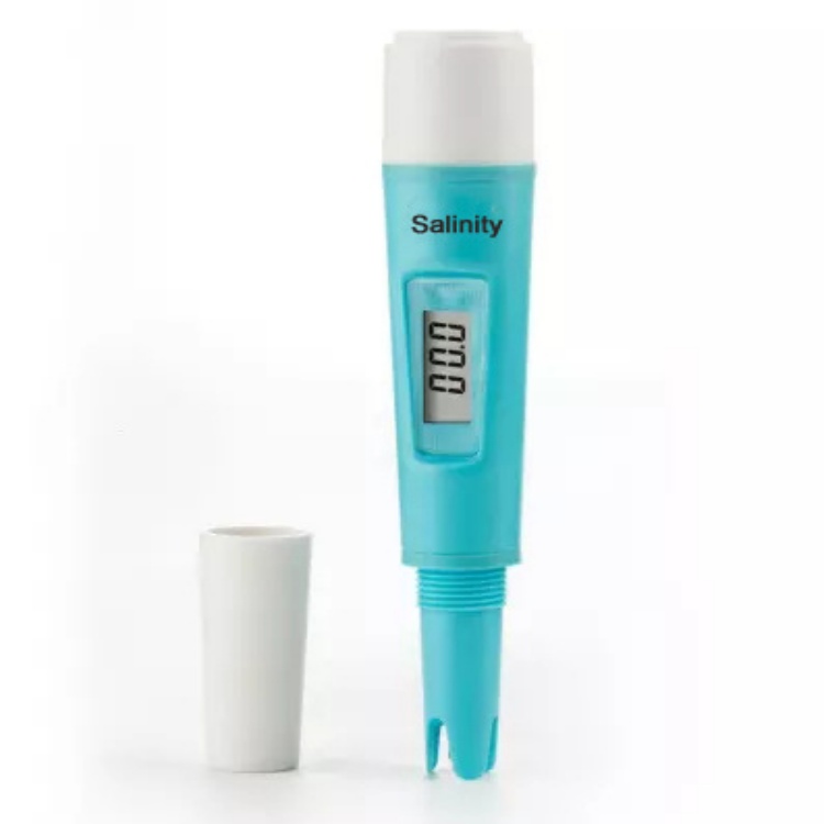 Waterproof Pen-type Salinity Meter Digital Salinometer 0~19.99 Ppt Temperature Tester for Salt Water