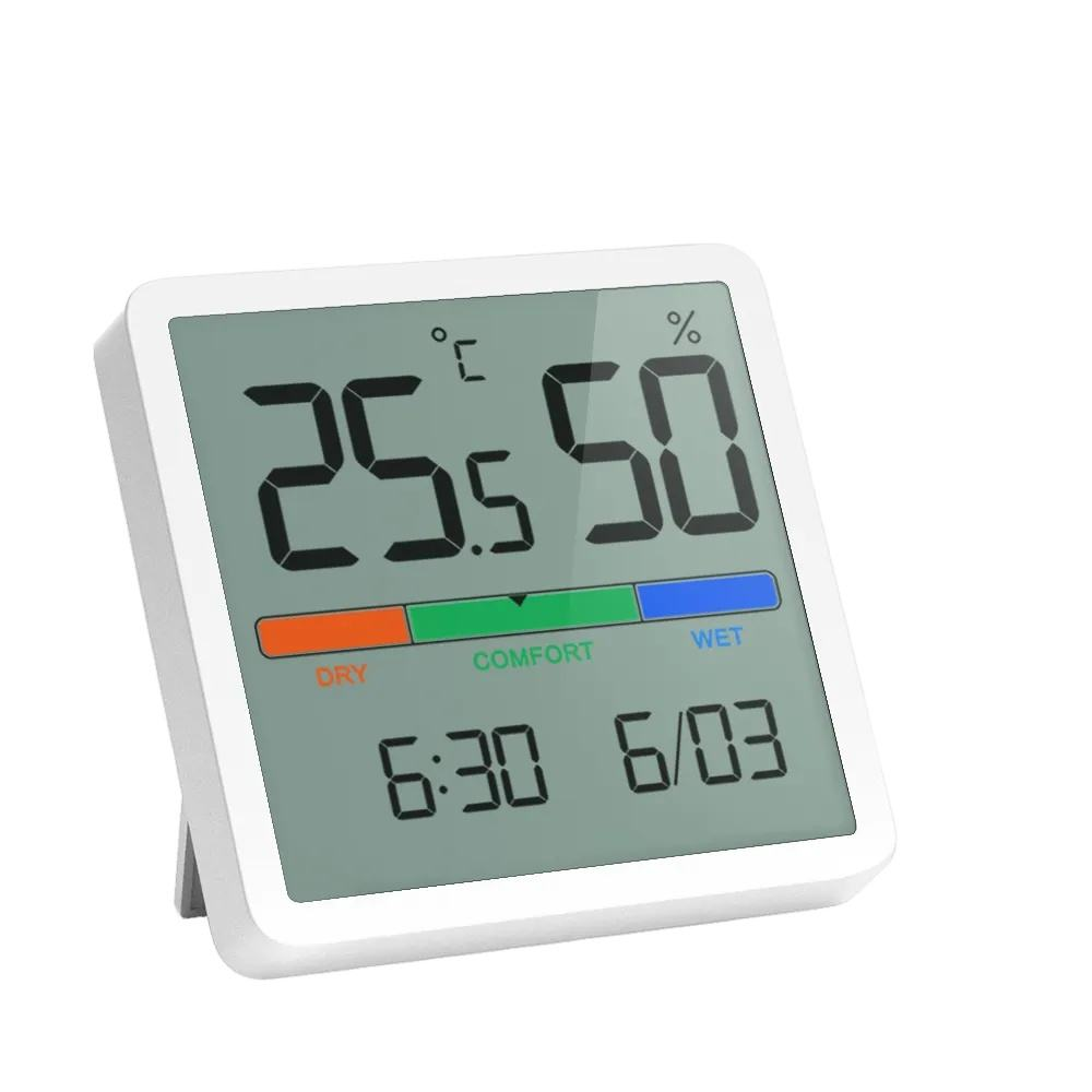 Digital Home Thermometer and Hygrometer with Time Function