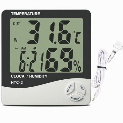 Indoor Outdoor Digital Display Thermometer Hygrometer