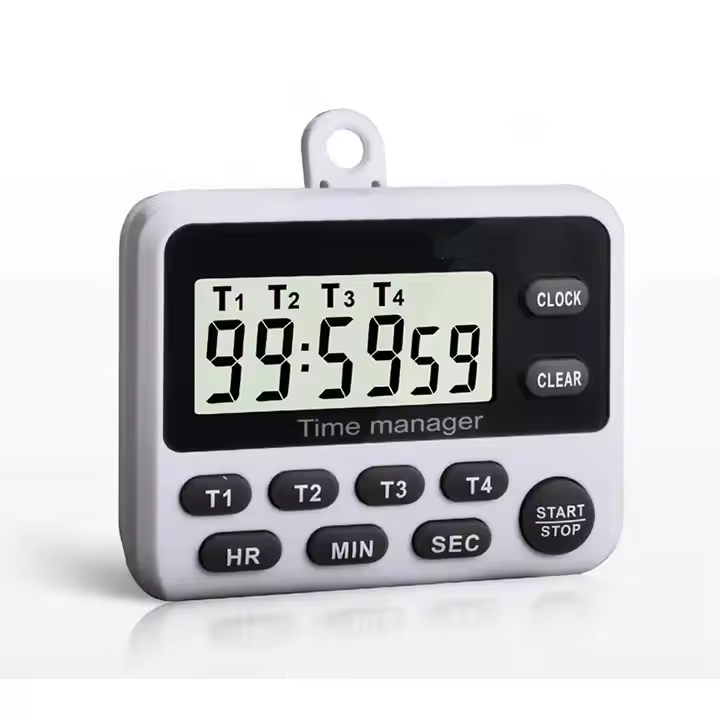 Digital Timer with Alarm Clock 4 Channels