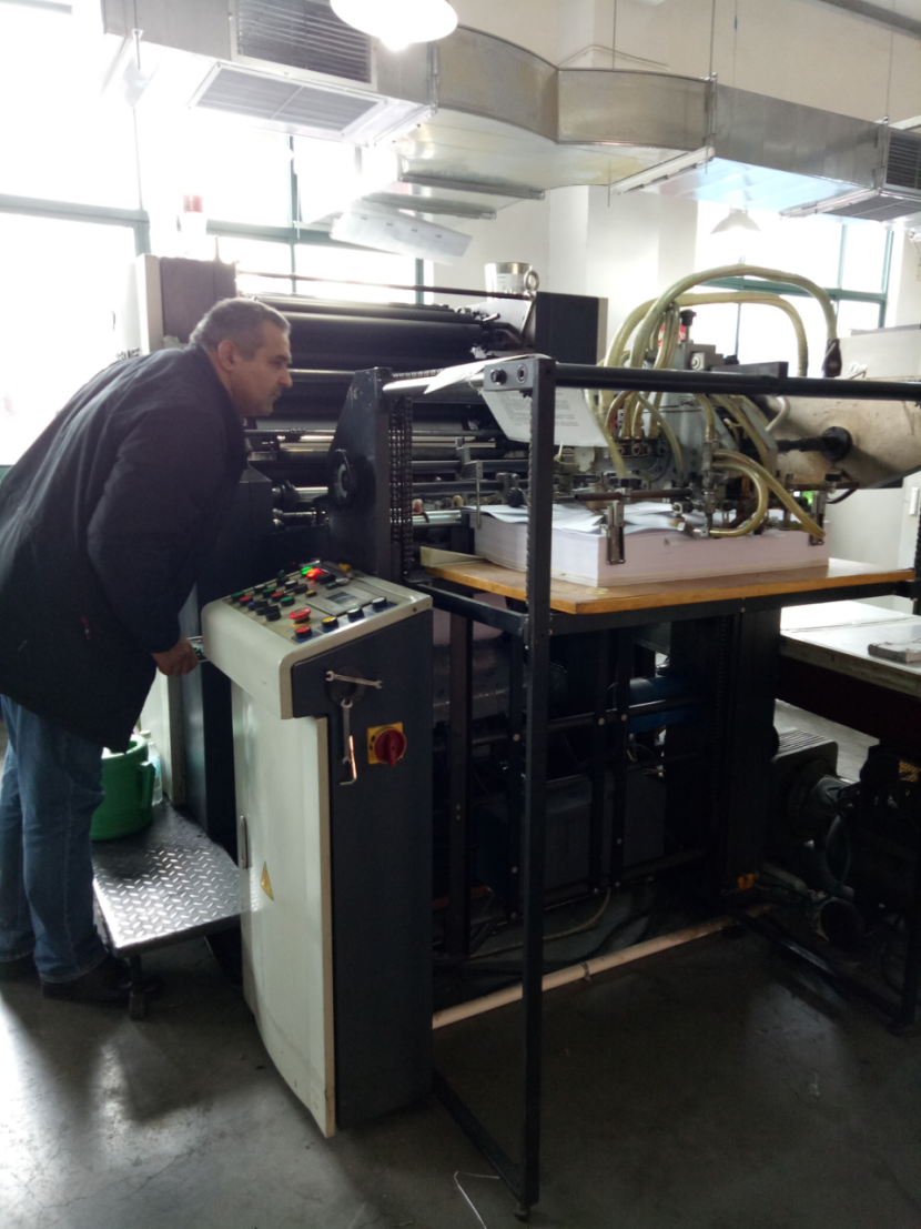 Our JD-1740 Single-Color Offset Printing Machine and Folder Gluer Used in Algeria