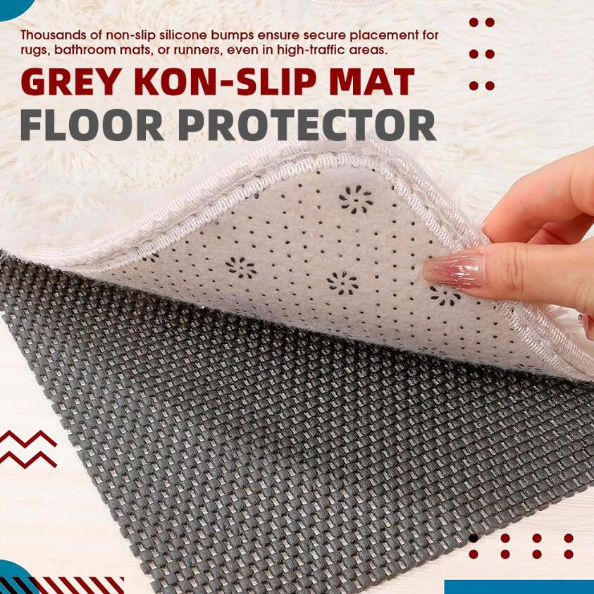 What features make rug pads non-slip and protective for hardwood floors?