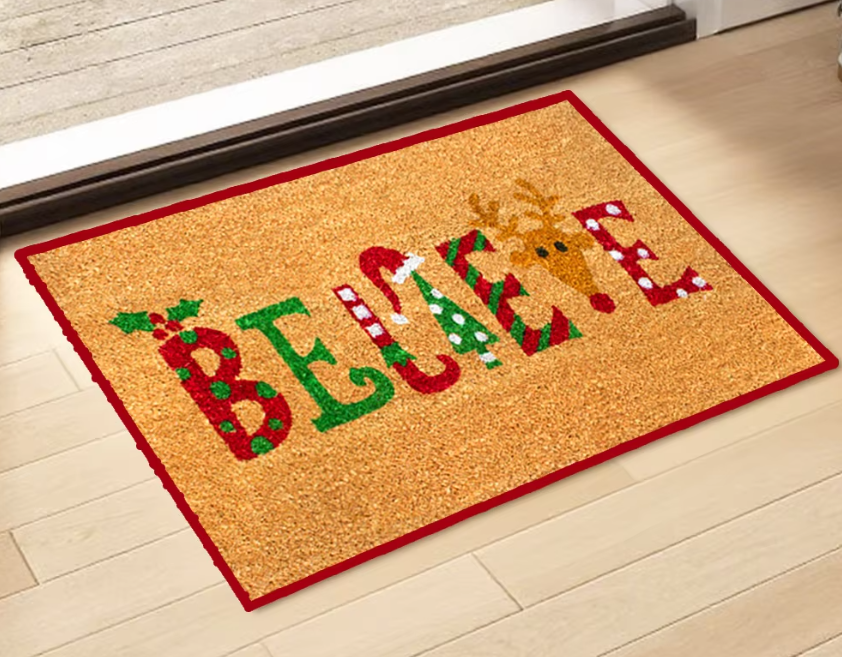 Guide to selecting materials for custom door mats based on usage scenarios.