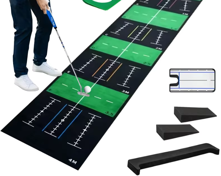 What thickness of golf putting mat provides the most realistic putting experience?